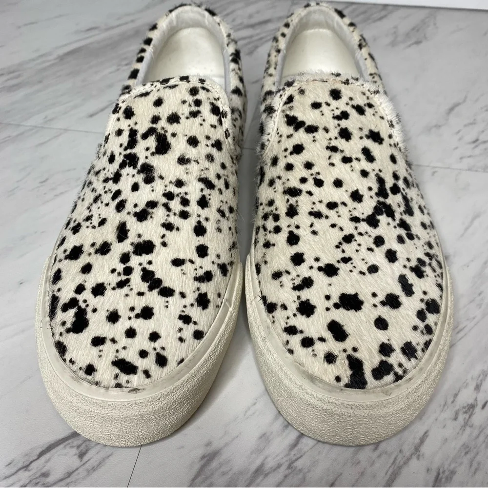Madewell Sidewalk Slip On Spatter Painted Calf Hair Slip On 8M
